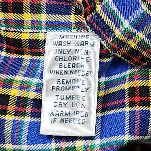 Ralph Lauren Shirt Mens 3XB Big Blue Plaid Classic Fit Button Down Long Sleeve - Picture 15 of 16